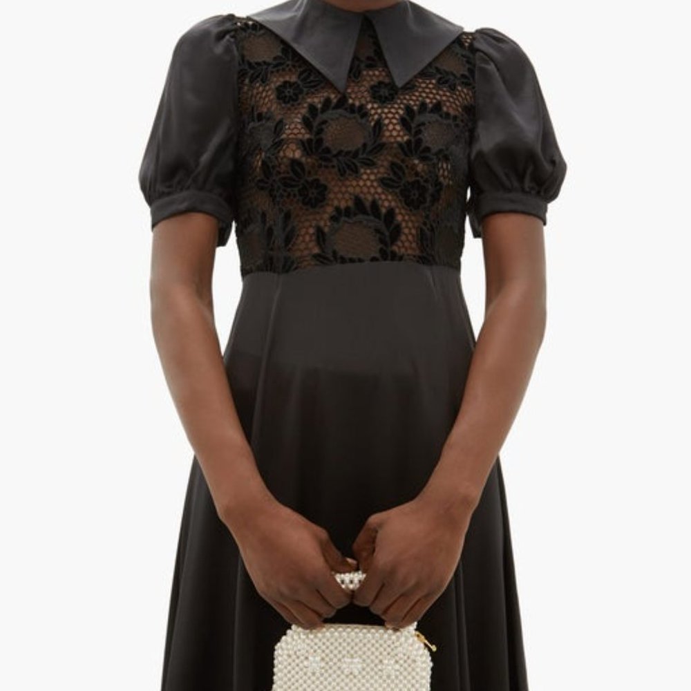Shrimps Silk Lace Panel 'Morpheus' Dress